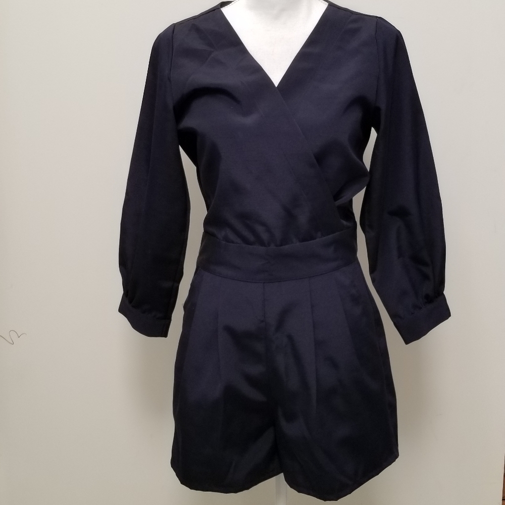 Bill Hallman Navy blue romper